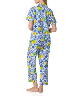 Stretch Jersey Cropped Pajama Set