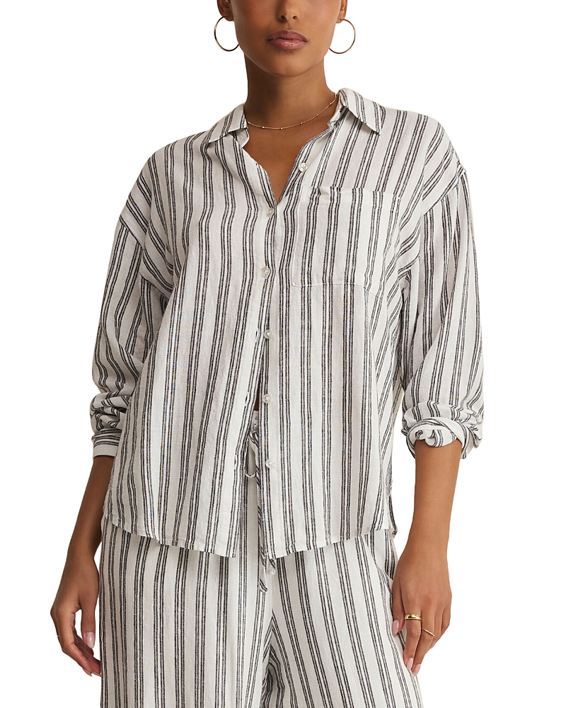 Z Supply Perfect Striped Button Up Shirt