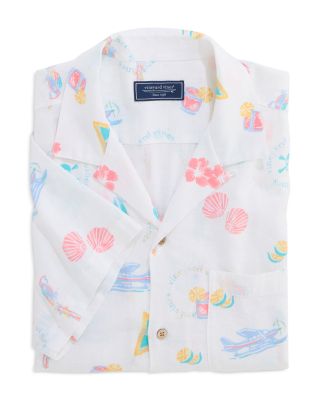 Relaxed Fit Beach Graphic Shirt