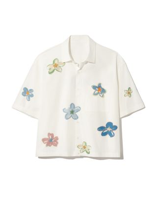 Super Bloom Cropped Short Sleeve Shirt - Exclusive