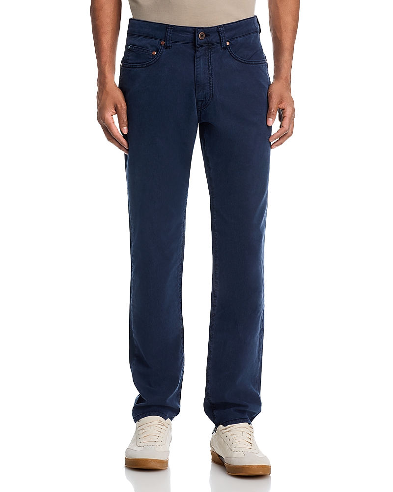 Boglioli Cotton & Tencel Garment Dye Slim Fit Five Pocket Pants