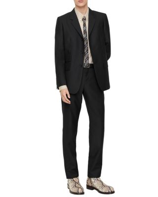  Striped Wool Mohair Tailored Jacket