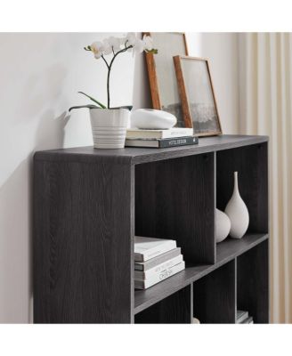Transmit 7 Shelf Wood Grain Bookcase