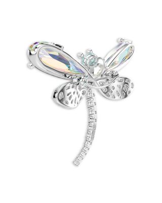 Ariana Grande x Swarovski Crystal & Imitation Pearl Dragonfly Convertible Brooch Pendant Necklace, 31.5-35.37"