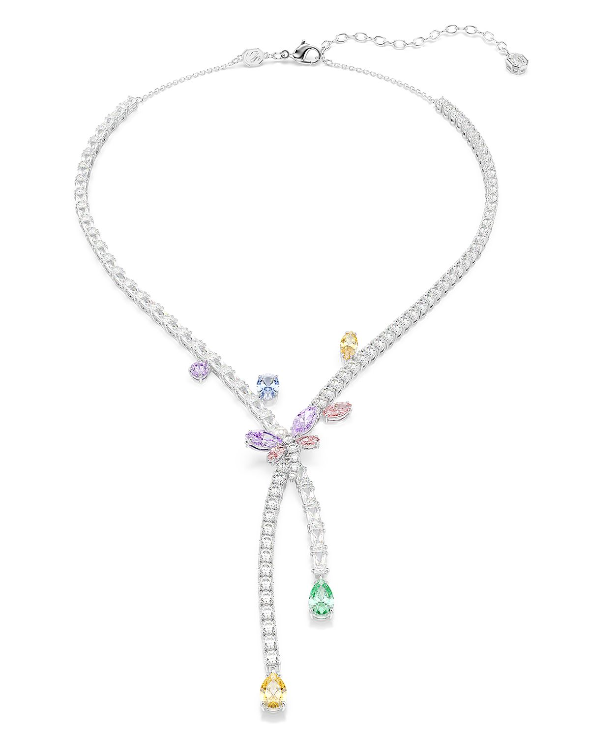 Swarovski Ariana Grande x Swarovski Cubic Zirconia Dragonfly Lariat Necklace, 14.87-17.75