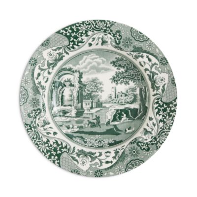 Heritage Green Italian Soup Plate, Set of 4