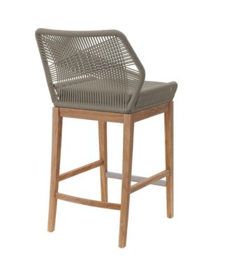 Wellspring Outdoor Patio Teak Wood Bar Stool