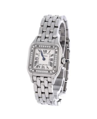  Panthere de Cartier Quartz Watch in Stainless Steel with Diamond Bezel 22mm