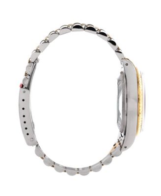  Oyster Perpetual Datejust Automatic Watch in Stainless Steel and Gold with Diamond Markers 36mm