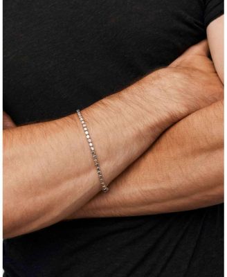 Sterling Silver Cube Link Bracelet