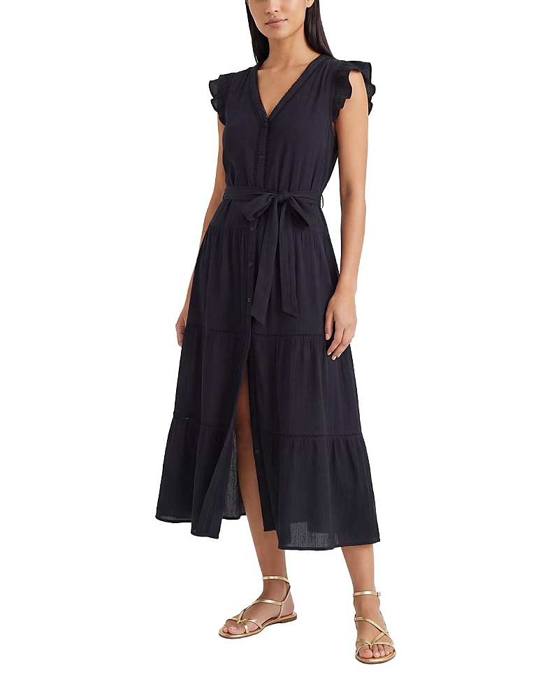 Change of Scenery Emily Cotton Cover-Up V-Neck Dress