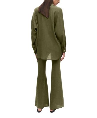  Flared High-Waist Pants