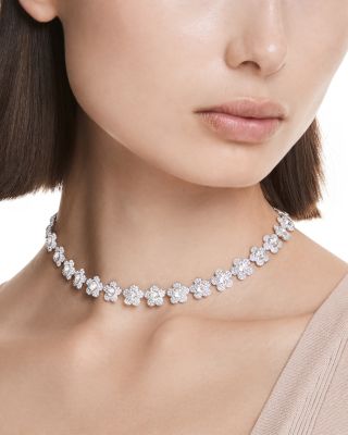 Ariana Grande x Swarovski Crystal Flower All Around Collar Necklace, 14.87-16.12"