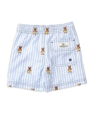 Boys' Embroidered Teddy Icon Swim Trunks - Little Kid