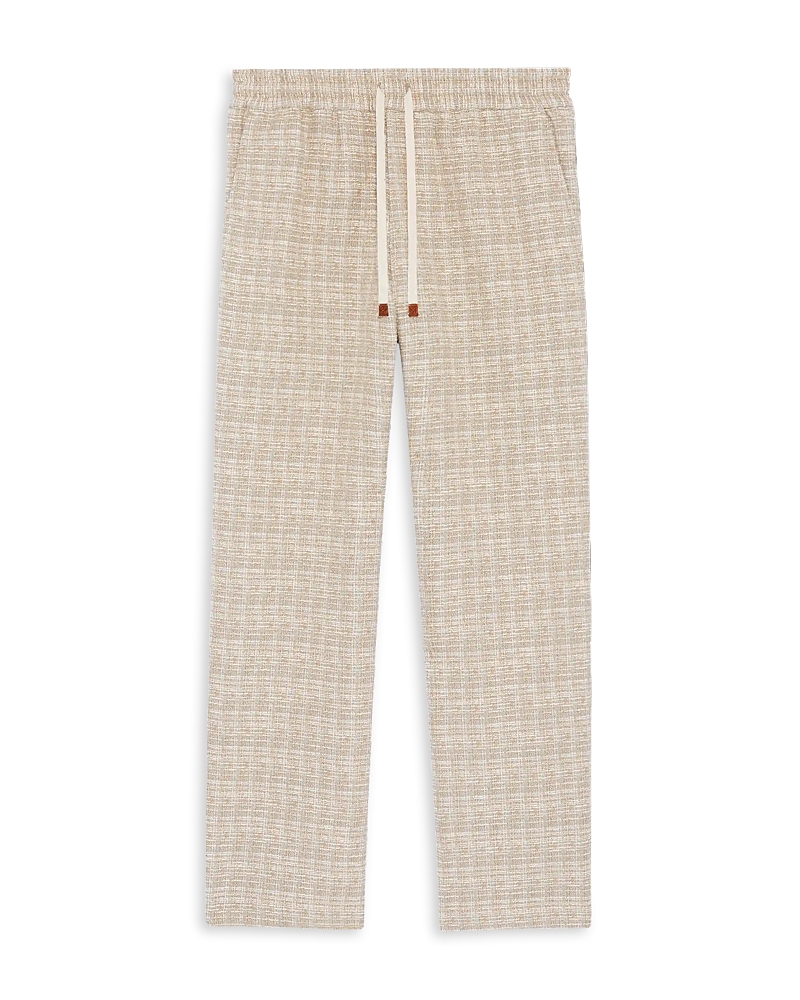Drole De Monsieur Relaxed Fit Tweed Drawstring Pants
