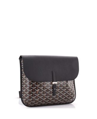   Coursier Messenger Bag Coated Canvas and Leather