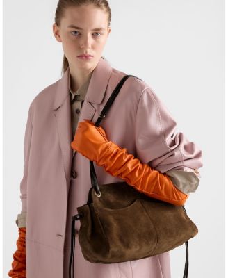  Carry Large Suede Tote Bag