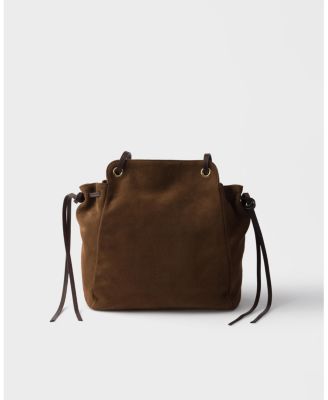  Carry Medium Suede Tote Bag