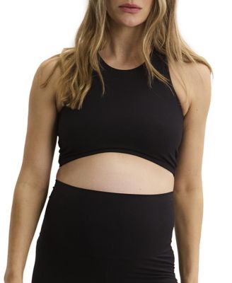  The Maternity Bodyflex Crop Racer Tank