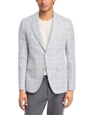 Hutson Linen & Cotton Plaid Slim Fit Sport Coat