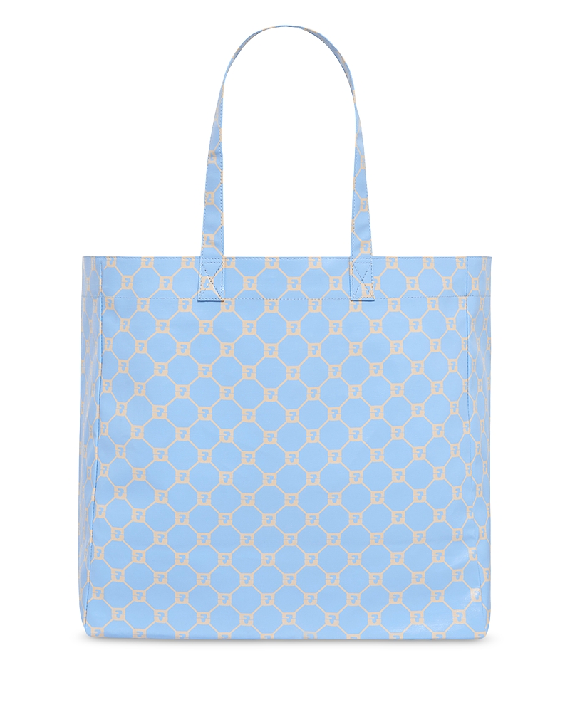 Gerard Darel Lola Monogrammed Canvas Tote Bag