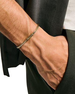 14K Yellow Gold Icon Woven Link Bracelet