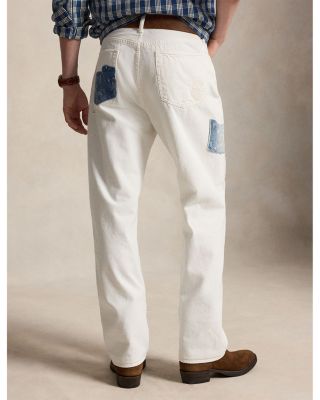 Heritage Straight Distressed Jeans in Multi