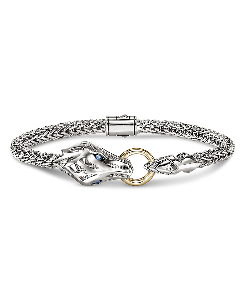 John Hardy 14K Yellow Gold & Sterling Silver Naga Sterling Silver Dragon Chain Bracelet