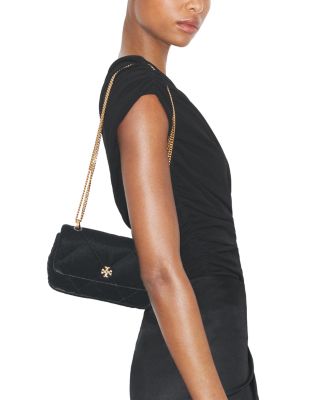 Kira Mini Diamond Quilted Velvet Flap Bag