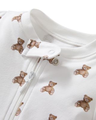 Unisex Pima Teddy Tales Footie - Baby