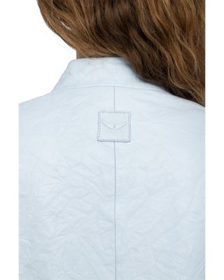 Veryn Cuir Froisse Leather Jacket