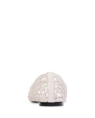 Women's Sonia Woven Leather Ballerina Flats