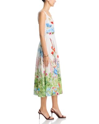 The Marina Feather Forrest Dress