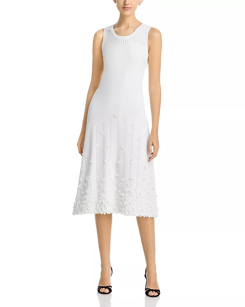 Elie Tahari The Alana 3D Floral Dress