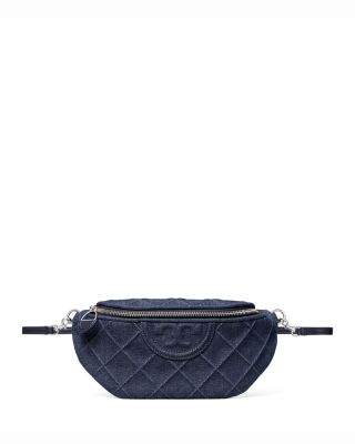 Fleming Charm Denim Belt Bag