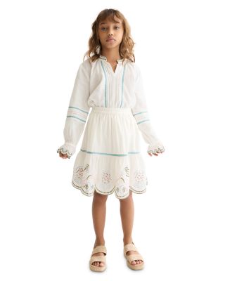 Girls' Embroidered Hem Cotton Skirt - Little Kid, Big Kid