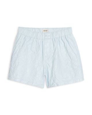 Pax Crinkled Leather Shorts