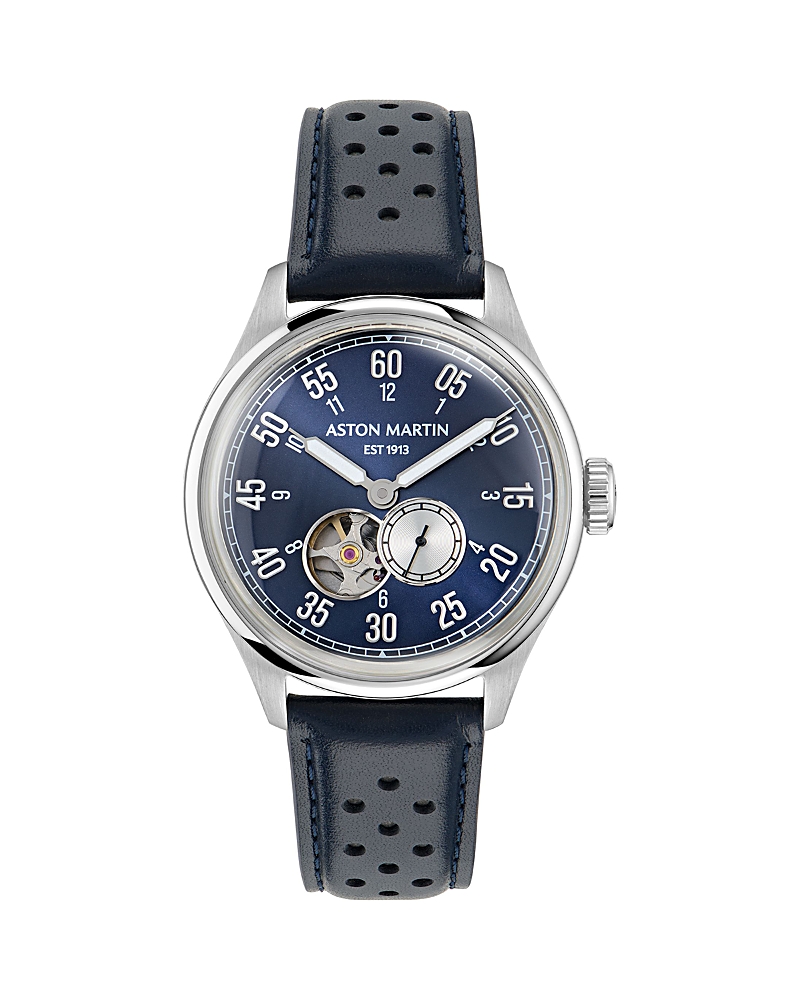 Aston Martin TS1 Automatic Leather Watch, 41mm