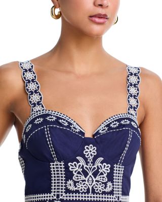 Sweetheart Neck Midi Dress