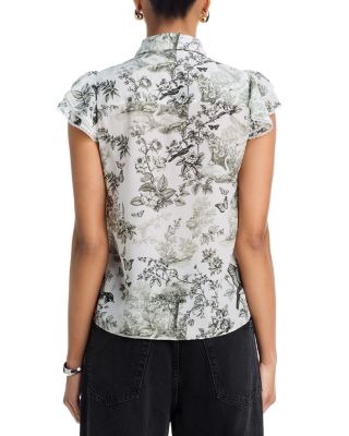 Minda Ruffle Sleeve Blouse