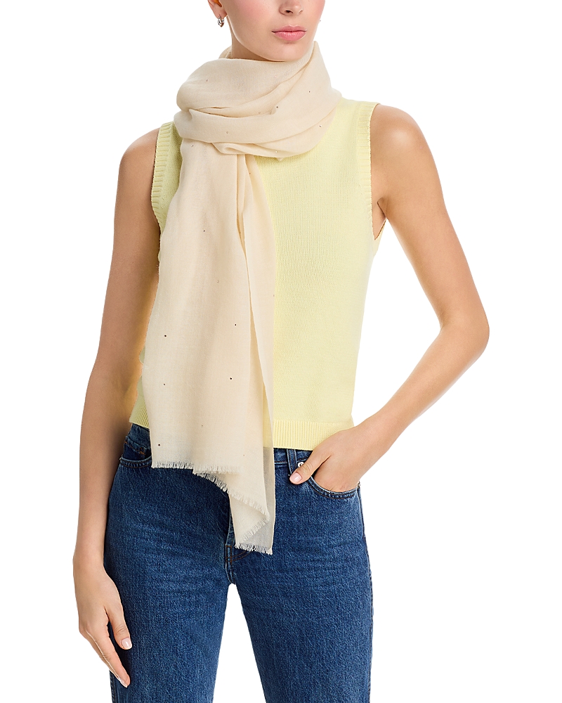 Carolyn Rowan Accessories Micro Crystal Scattered Wool Blend Shawl