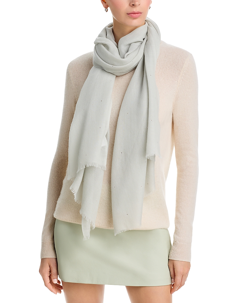 Carolyn Rowan Accessories Micro Crystal Scattered Wool Blend Shawl