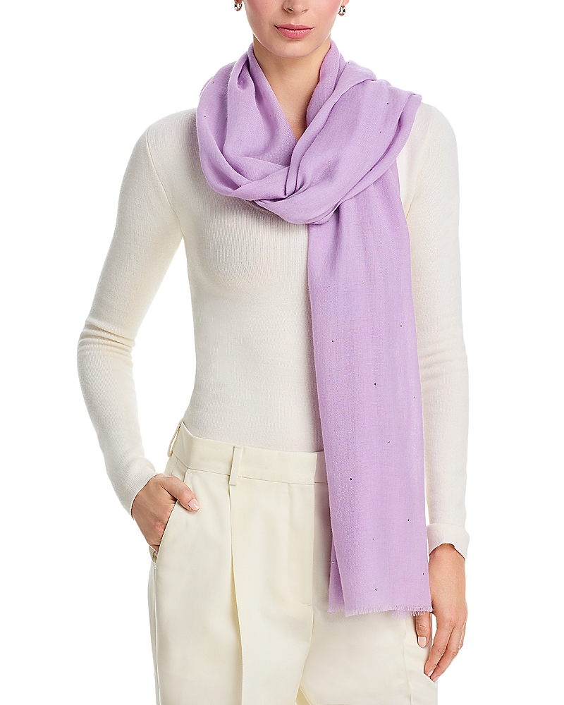 Carolyn Rowan Accessories Micro Crystal Scattered Wool Blend Shawl
