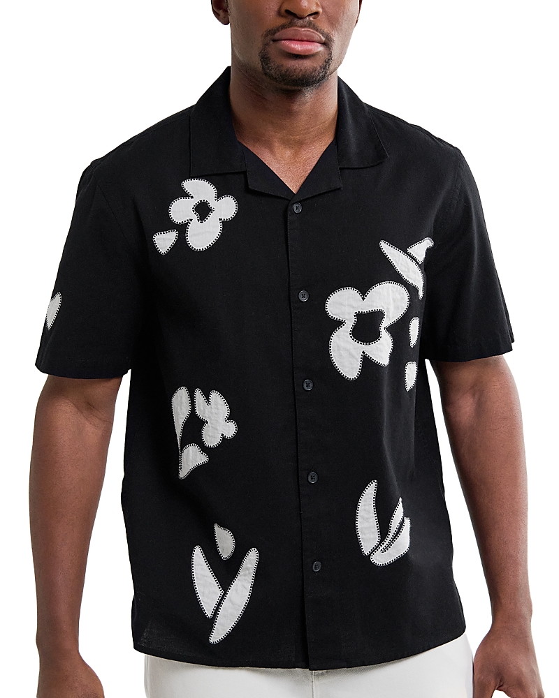 Wax London Didcot Short Sleeve Applique Shirt