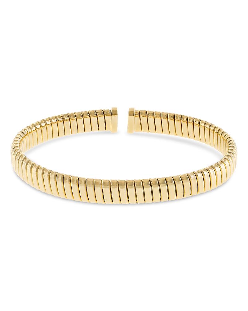Alberto Milani 18K Yellow Gold Via Bagutta Flat Tubogas Bangle Bracelet