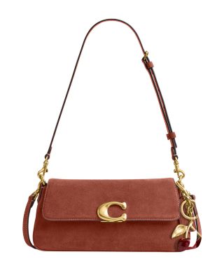 Jet Suede Shoulder Bag