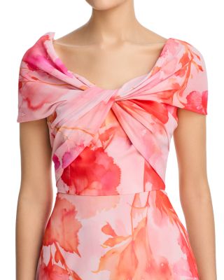 Chiffon Off Shoulder Gown 