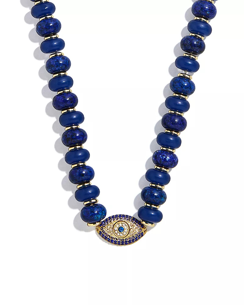 Baublebar Leah Evil Eye Beaded Necklace, 17