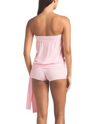 Cotton Jersey Side Tie Tube Top