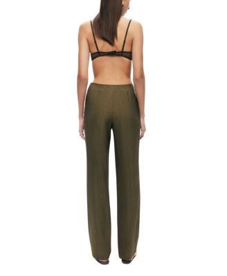 Straight-Leg Tailored Pants